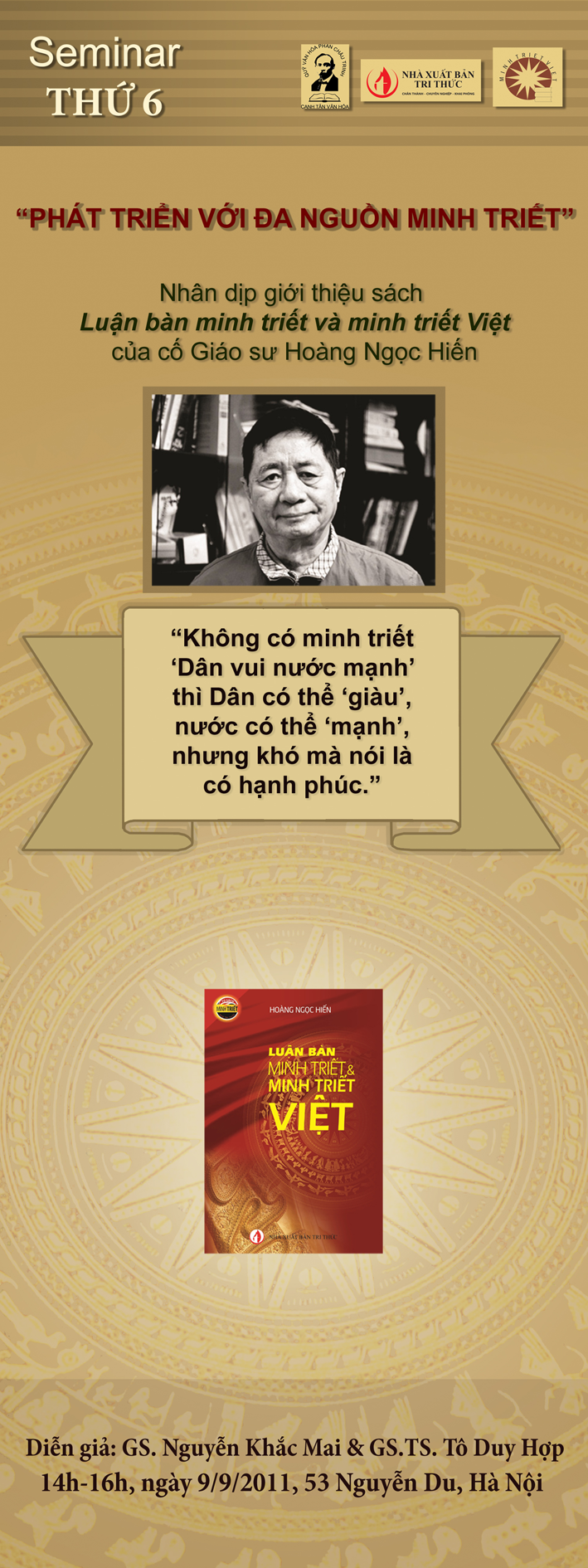 “Phát triển với đa nguồn minh triết” - một toạ đàm giàu thông tin chia sẻ “Phát triển với đa nguồn minh triết” - một toạ đàm giàu thông tin chia sẻ